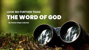 Look no further than the word of God