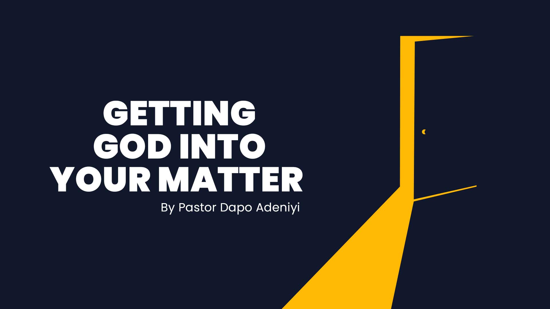 Getting God into your matter