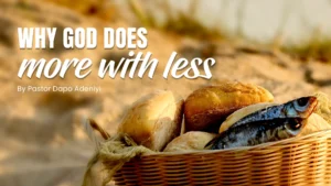 Why God does more with less